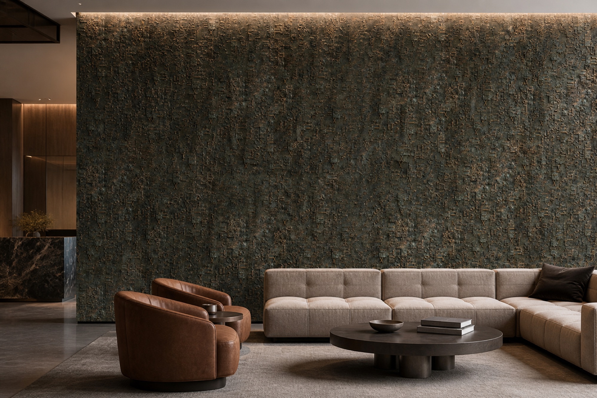 Metallic-Finish Panels architectural surface example